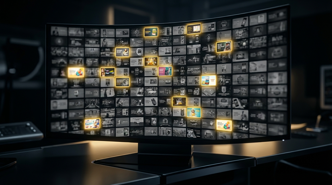 Creative ad testing at scale showing the top 5 percent of winning Meta ad creatives