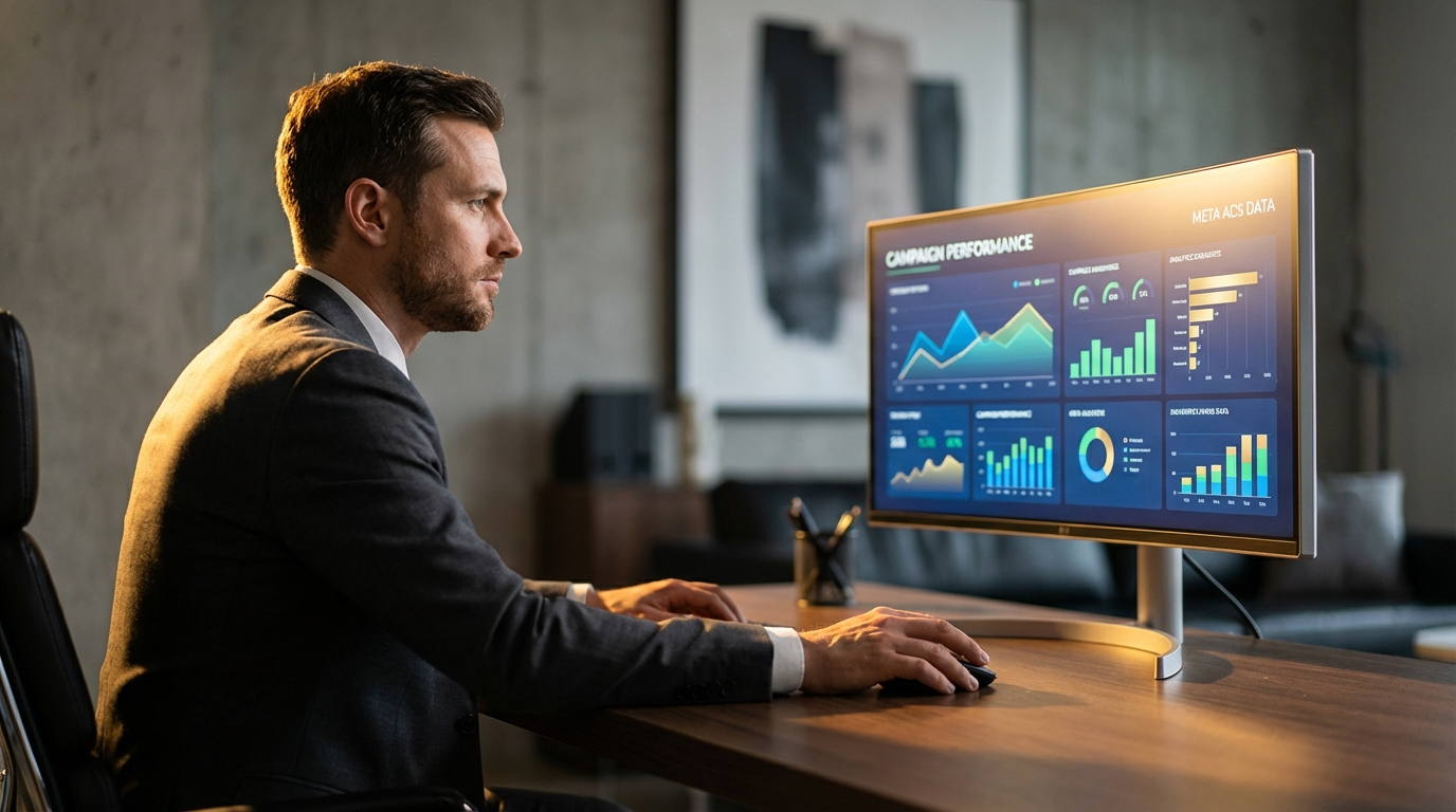 DTC Meta ads strategy diagram showing campaign structure and optimization tactics for direct-to-consumer brands